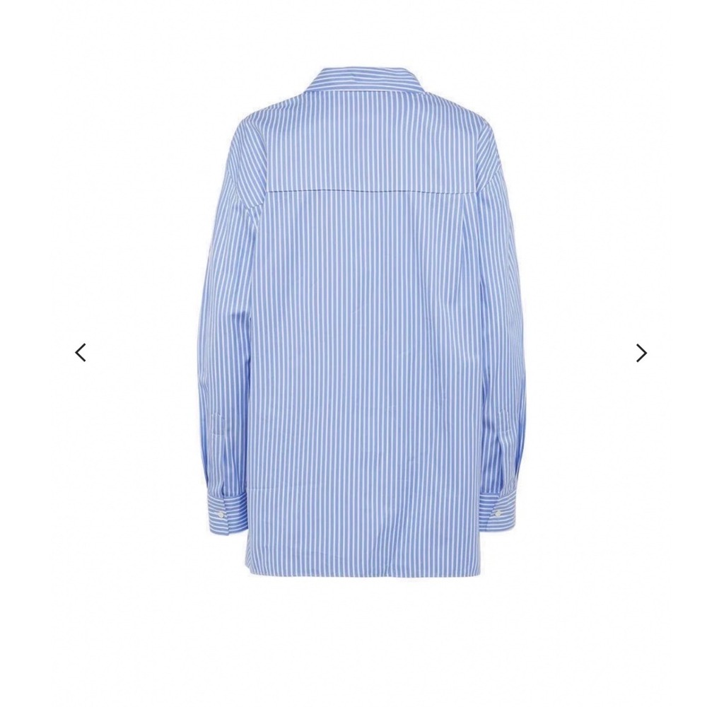 IRO Paris Yara Striped Button Down Shirt Oversized Blouse‎ 36 MSRP $365 - Picture 6 of 12